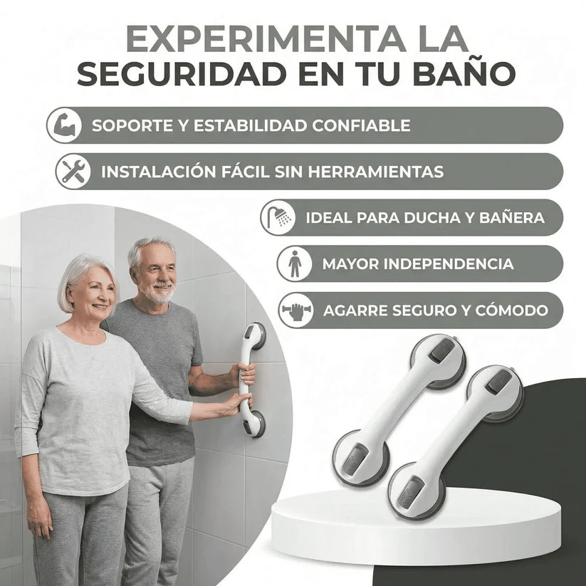 BARRA DE SEGURIDAD ANTIDESLIZANTE PARA EL BAÑO
