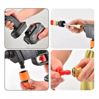 HIDROLAVADORA INALAMBRICA CON BATERÍA Y ACCESORIOS