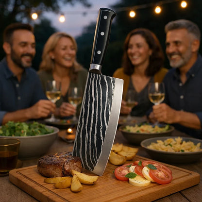 Cuchillo Tazaki (grande chef cocina) Precisión japonesa en cada corte