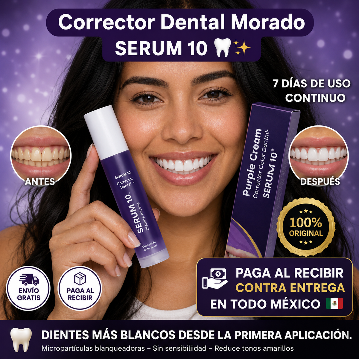 YASENSHI™ Blanqueador Dental 🦷 Neutraliza el Amarillo y Recupera el Brillo Natural de tu Sonrisa