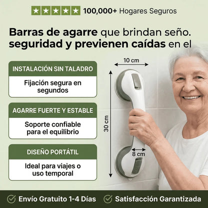 BARRA DE SEGURIDAD ANTIDESLIZANTE PARA EL BAÑO
