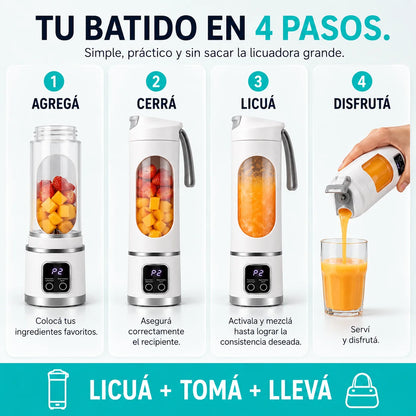 Mixa™ Licuadora Portatil Recargable Inalambrica