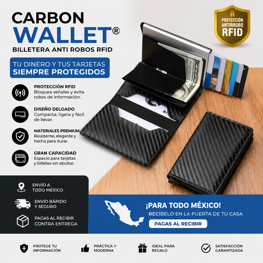 Cartera Aluminio Proteccion RFID