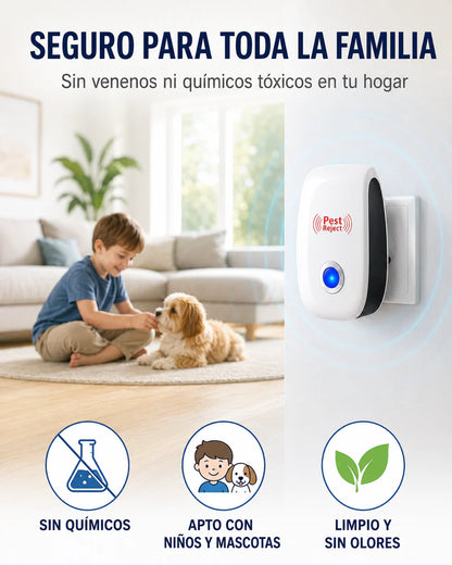 Repelente Ultrasónico® Versión Actualizada - Más Tranquilidad para tu Hogar