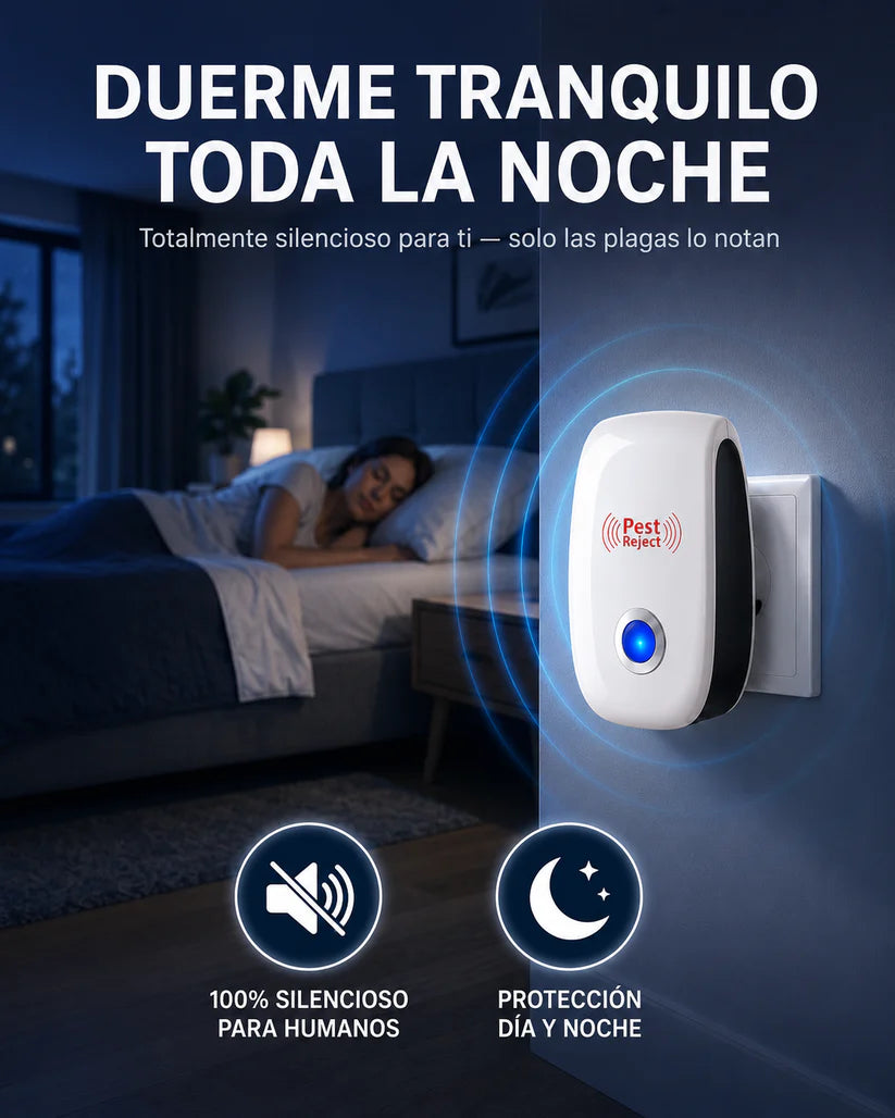 Repelente Ultrasónico® Versión Actualizada - Más Tranquilidad para tu Hogar