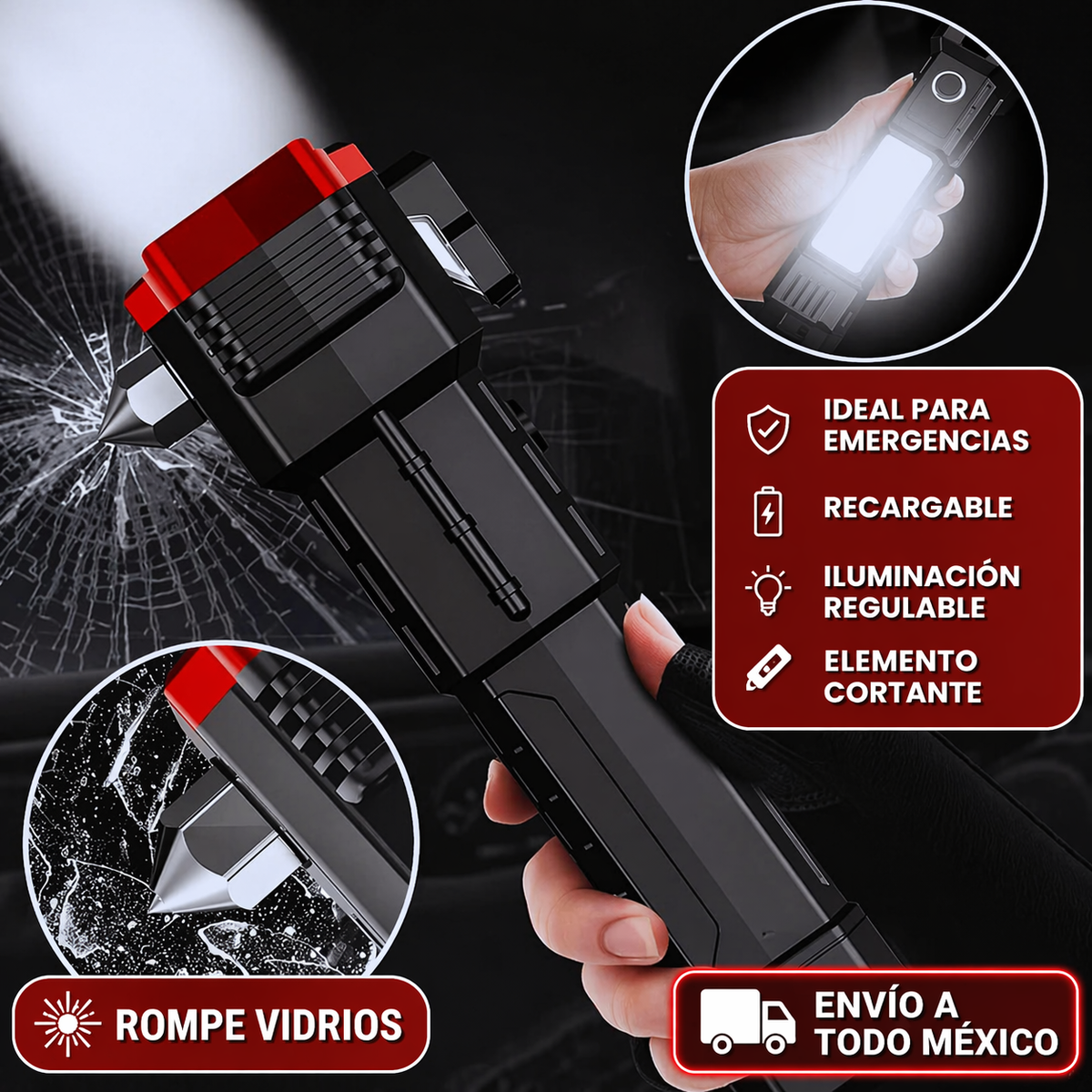 Linterna Táctica Multifuncional Titanium™