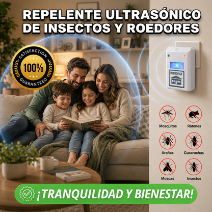 Repelente Ultrasónico® Versión Actualizada - Más Tranquilidad para tu Hogar